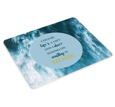 Podloga za miš citat inspirativni valovi - TenStickers