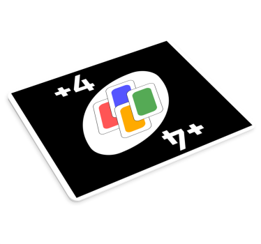 Gaming podloga za miš set šarenih kartica - TenStickers