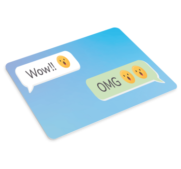Podloga za miš citat iznenađujuće poruke - TenStickers