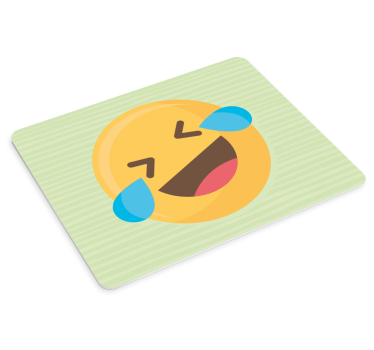 Podloga za miš izvornik s izrazom nasmijanog emojija - TenStickers