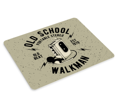 Podloga za miš izvornik vintage stereo walkman - TenStickers