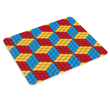 Podloga za miš obrasci šareni 3d kocke - TenStickers