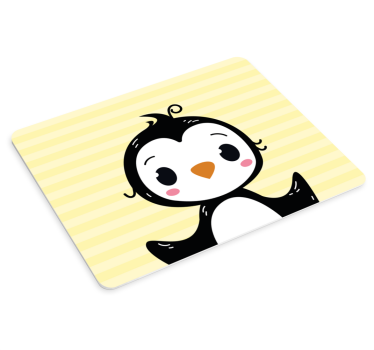 Podloga za miš anime s veselim pingvinom - TenStickers