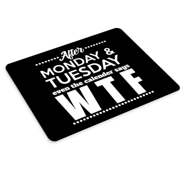 Smiješna igra wtf podloga za miš s navodnicima - TenStickers