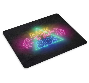 Podloga za miš citat retro neon estetika - TenStickers