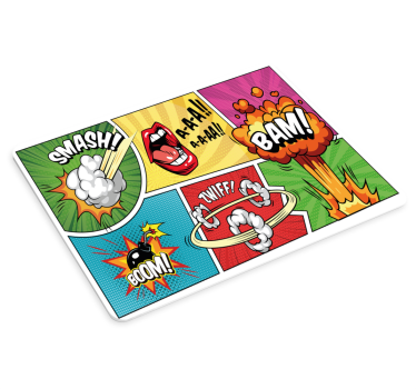 Gaming podloga za miš s umjetnošću eksplozije stripa - TenStickers