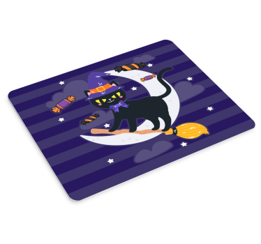 Podloga za miš anime crna mačka na metli - TenStickers