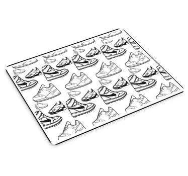 Gaming podloga za miš s uzorkom tenisica - TenStickers