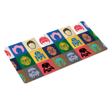 Gaming podloga za miš s portretima ikoničnih likova - TenStickers