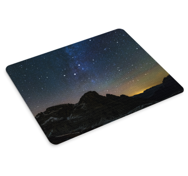Podloga za miš karta svijeta pogledu zvjezdanih planina - TenStickers