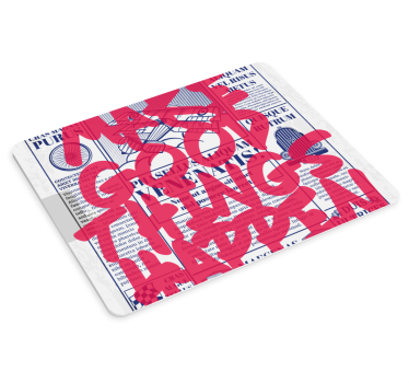 Podloga za miš citat svaka dobra stvar se događa - TenStickers