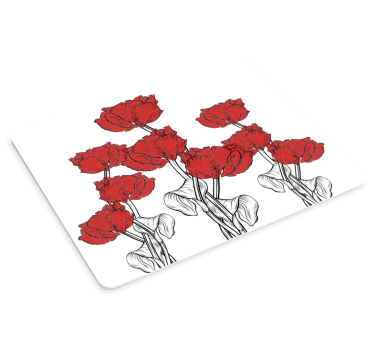 Podloga za miš izvornik aranžman crvenih tulipana - TenStickers