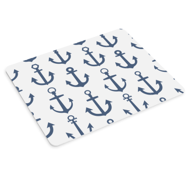 Podloga za miš obrasci s ponavljanjem nautičkih sidara - TenStickers