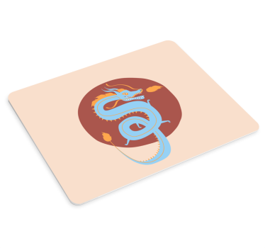 Podloga za miš anime stilizirana ilustracija zmaja - TenStickers