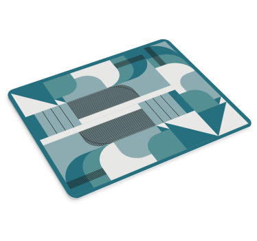 Podloga za miš obrasci geometrijski azurni oblici - TenStickers