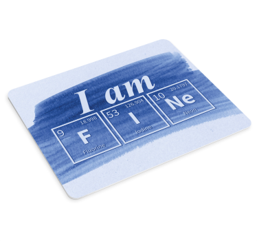 Ja sam fini kemijski element riječ podloga za miša s navodnicima - TenStickers