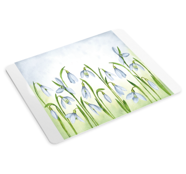 Podloga za miš izvornik elegantni aranžman snježnih kapica - TenStickers