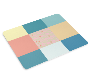 Podloga za miš obrasci živopisni geometrijski kvadrati - TenStickers