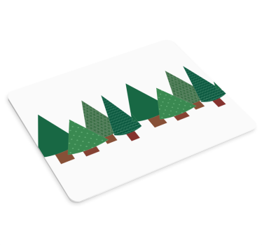 Podloga za miš božić u stilu zimskog šumarka - TenStickers