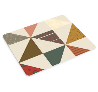 Podloga za miš obrasci šareni geometrijski trokuti - TenStickers