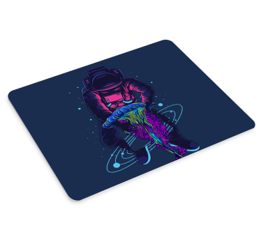 Gaming podloga za miš astronaut s meduzom - TenStickers