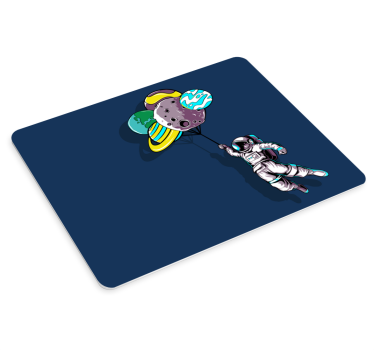 Podloga za miš anime astronaut s balonima - TenStickers