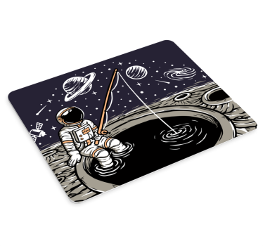 Dizajn astronauta za ribolov originalna podloga za miš - TenStickers