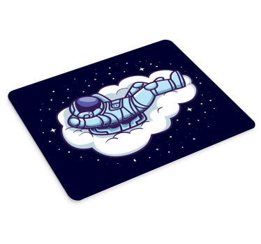 Gaming podloga za miš astronaut koji lebdi na oblaku - TenStickers