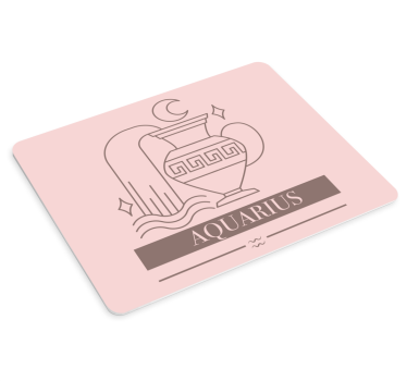 Podloga za miš s imenom aquarius simbolična slika - TenStickers