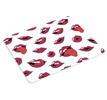 Podloga za miš izvornik sa zabavnim uzorcima usana - TenStickers