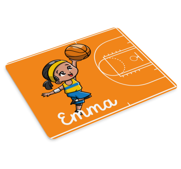 Podloga za miš s imenom veseli košarkaš - TenStickers