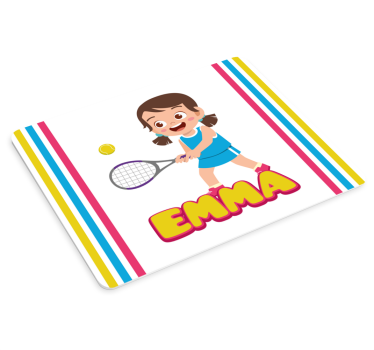 Podloga za miš s imenom animirani tenisač - TenStickers