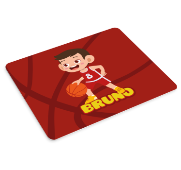 Podloga za miš s imenom radosni košarkaš - TenStickers