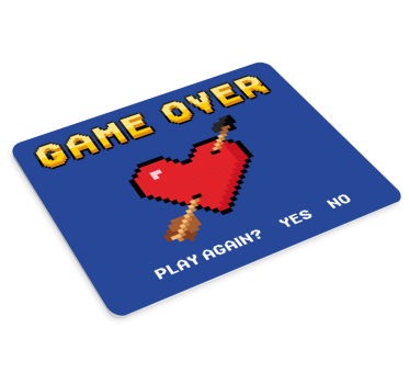 Gaming podloga za miš s 8-bitnom grafikom srca - TenStickers