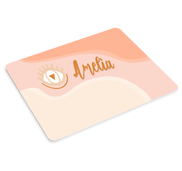 Podloga za miš s imenom s personaliziranom grafikom oka - TenStickers