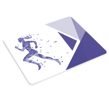 Ljubičasta geometrijska trkaća originalna podloga za miša - TenStickers