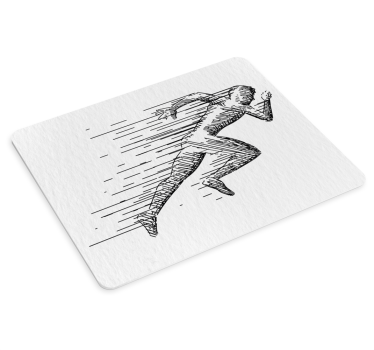 Skica trčanje tematska podloga za miša - TenStickers