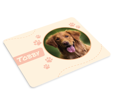Podloga za miš s imenom slika psaSlika psa - TenStickers