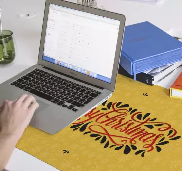 Podloga za miš božić s festivnim tipografskim naglaskom - TenStickers