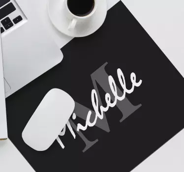 Personalizirane crne početne prilagođene prostirke za miš - TenStickers