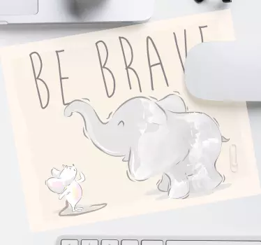 Baby slatki slon tekst originalna podloga za miš - TenStickers