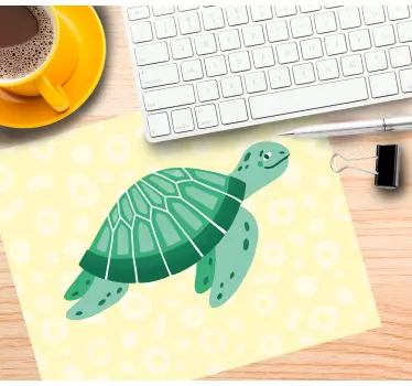 Beba kornjača koja pliva originalna podloga za miša - TenStickers