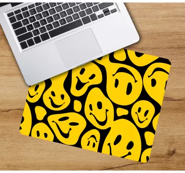 Bijeli i žuti klasični smajlići emotikoni originalna podloga za m - TenStickers