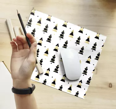 Božićna elegantna podloga za miša s uzorkom drvca - TenStickers