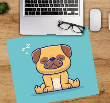 Crtani pas za spavanje originalna podloga za miš - TenStickers