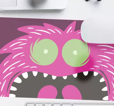čudovište sa svijetlim očima prostirka za gaming miš - TenStickers