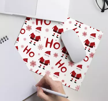 Djed božićnjak i božićna podloga za miša - TenStickers