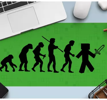 Evolucija minecraft gaming vinilne podloge za miša - TenStickers