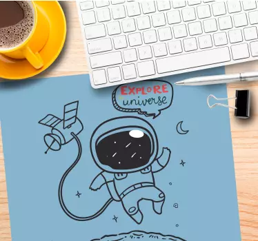Gaming podloga za miš astronaut u istraživanju svemira - TenStickers