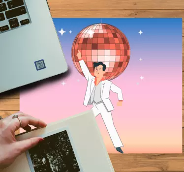 Gaming podloga za miš disco ball dance - TenStickers